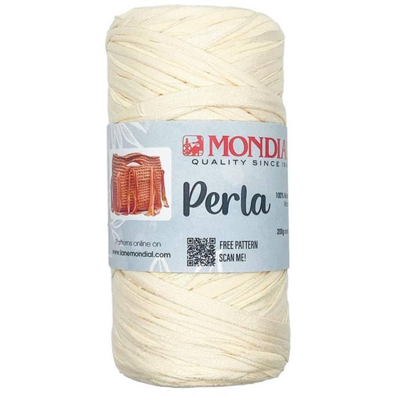 Mondial Perla Gomitolo di colore ecrù Cod.360