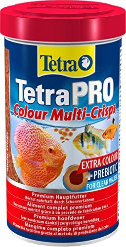 Tetra Pro Colour Multi-Crisps 500 ml - Mangime Completo di Qualità Superiore con Valori Nutrizionali Eccellenti, Concentrato di Pigmenti Extra Esalta la Colorazione dei Pesci