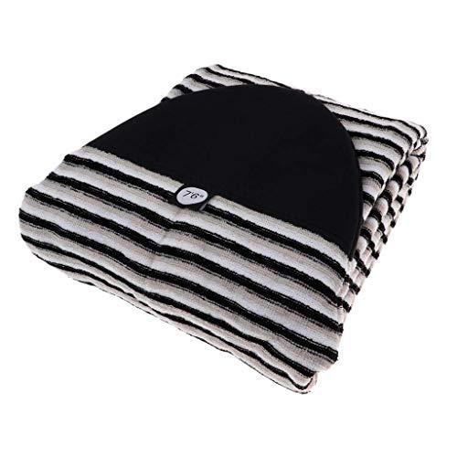 Tenlacum, Custodia protettiva per tavola da surf, da 1,5-3 m, leggera, elasticizzata, con chiusura con coulisse, protezione per la punta e tasca, 2,1 m