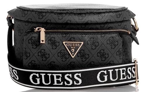 GUESS Power Play Sling, Borsa a Tracolla Donna, Logo Carbone, Taglia Unica