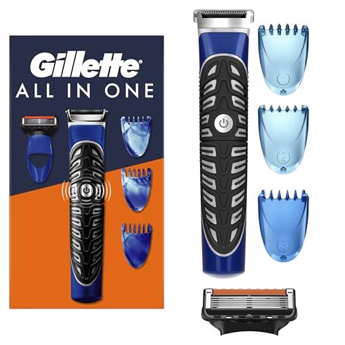 Gillette Styler Rasoio Elettrico Barba All-In-One, Rade, Regola, Rifinisce, 1 Rasoio Gillette, Con Tecnologia Braun E Impugnatura EasyGrip Per Un'Incredibile Precisione E Comfort