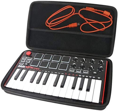 Khanka Eva Borsa Custodia Caso Scatola Case per AKAI Professional MPK Mini MK3 / MKII MK2/ Mini Play Tastiera Controller MIDI USB. (Solo caso)