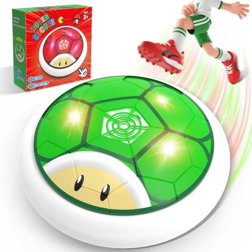 POPERFUN Pallone Calcio Fluttuante con Luci a LED Incandescenti, Hover Soccer Ball Interni Esterni Giocattoli da Calcio per Ragazzi Ragazze 3-12,Air Power Ball Compleanno Natale Regali Verde