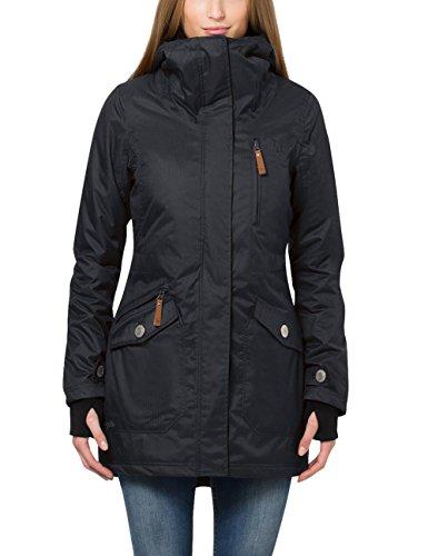 Berydale Parka da donna impermeabile e antivento, Donna, Nero, XL