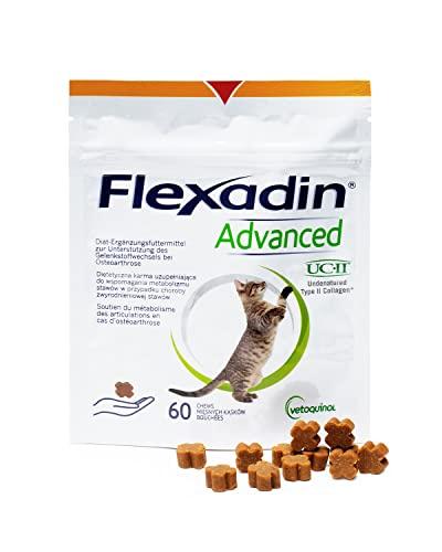 FLEXADIN ADVANCED® Gatto |Approccio innovativo alla salute articolare | Collagene non denaturato di tipo II (UC-II ®) - 60 Gelenkleckerli