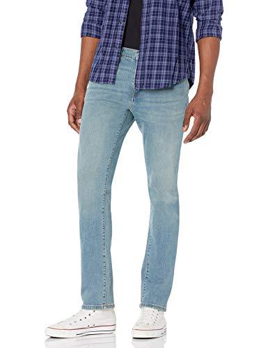 Amazon Essentials Jeans Slim Fit Uomo, Blu Chiaro Vintage, 28W / 32L