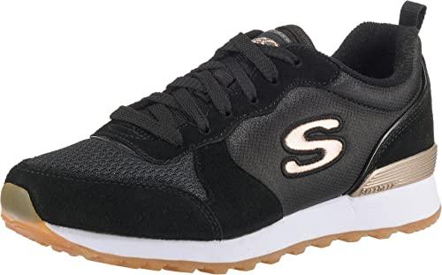 Skechers Originals Og 85 Golden Girl, A collo basso Donna, Nero Black Gold, 39 EU