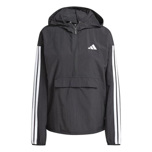 adidas Femme ESSENTIALS 3-STRIPES LIFESTYLE WOVEN WINDBREAKER, black/white, L