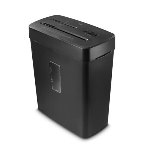 Hama Trituratore Carta Distruggidocumenti Carta DVD Graffette 5 Fogli A4 Lame Acciai Sicurezza Automatica/Off Funzione Ritorno Cestino 13L Sicurezza P5 T2 E2 O1 Nero