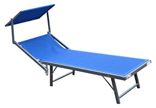 Linea Garden Friend Lettino Mare Ibiza in textilene 580 gr/m² Colore Blu