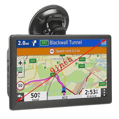 NEWFUN Navigatore Camion,Navigatore Auto,2025 9 Pollici GPS Touchsceen 8GB,con POI Avviso Guida vocale Lane Programma gratuito a vita Aggiornamento UE,per Auto Camion