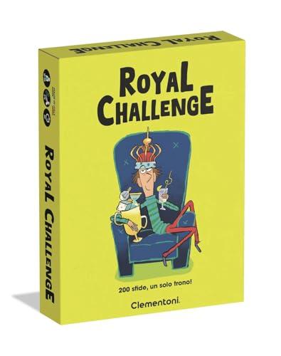 Clementoni - Royal Challenge, Gioco da Tavolo Party Game con 200 Sfide Divertenti di Abilità e Prontezza, Alta Rigiocabilità e Partite Veloci, 3-10 Giocatori, Made in Italy, Lingua Italiana, 16698