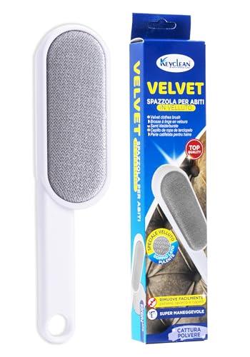 IPEA Spazzola Velluto Levapelucchi per Abbigliamento,Divani, Mobili Imbottiti - Spazzola Double Face Multiuso per rimuovere Capelli, Peli, Pelo di Animale da Tessuti, Scamosciati e Velluti