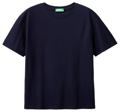 United Colors of Benetton T-Shirt 3096D102O, Blu, XS Donna
