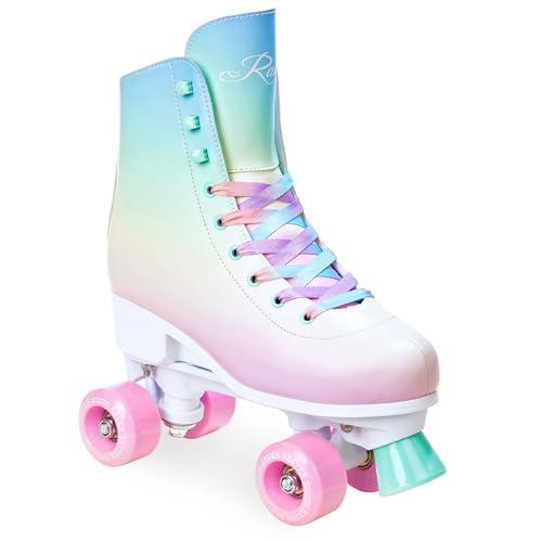 Raven – Pattini a rotelle per bambini, ragazze, adulti, bambini – Pattini a rot elle – In linea – Freno in PVC resistente – Ruote in gomma – Lexie, taglia 31-34 (20-21,5cm)