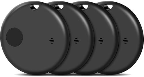 Pohicoo Air Tracker Tag Tracker 4 pezzi, Smart Finder Compatibile con Apple Dov'è (solo iOS), Localizzatore di oggetti Bluetooth per valigie/portafogli/chiavi/borse/bagagli, batteria sostituibile