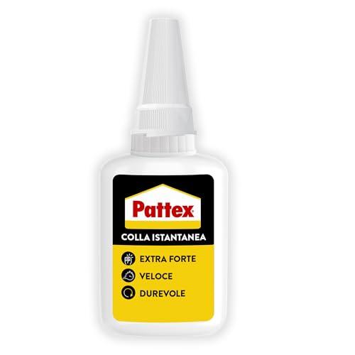 Pattex Colla Istantanea Extra Forte 50g – Colla cianoacrilica multi-materiale per plastica, metallo, ceramica, legno – Adesivo impermeabile a rapida asciugatura per una precisione professionale