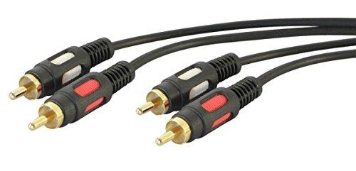 Cavo alta qualità audio 2 spine rca + 2 spine rca - L. 3 mt