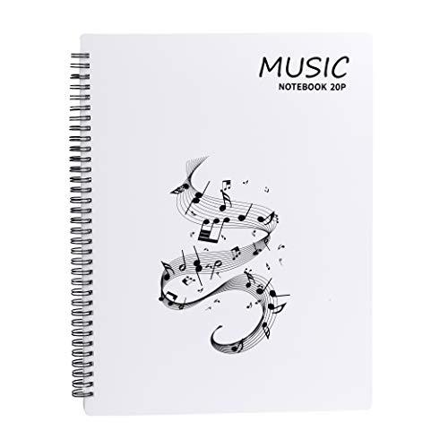 Raccoglitore Porta Spartiti Musicali, Cartelle Portaspartiti per Fogli in Formato A4, con 40 Tasche, clef Scrivibile Borsa porta Documenti Musicale Per Suonatori di Strumenti