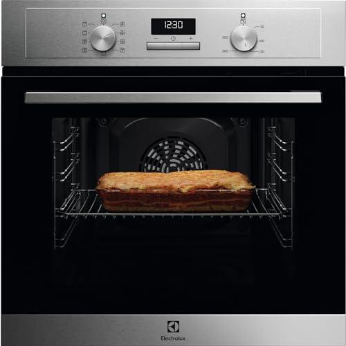 Electrolux Serie 600 Forno da Incasso a Vapore Multifunzione, Capacità 65 L, OED3H00BX, Pizza, SteamBake, AquaClean, 670 x654x635 mm. Inox, Classe A
