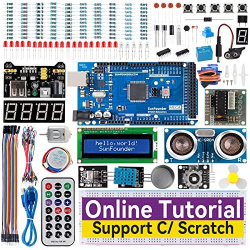 SunFounder The Most Complete Starter Project Kit Compatibile con Arduino IDE, Scratch Coding, Mega R3 Nano, Included 42 Tutorial Online