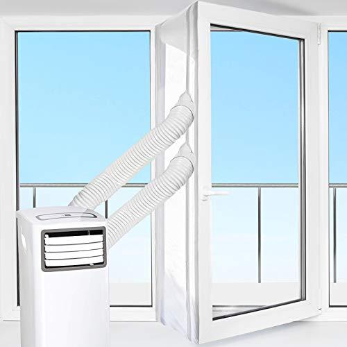 HOOMEE 600CM Guarnizione Universale per Porte per Condizionatore Portatile, Asciugatrice – Per Tutti Climatizzatori Mobili, Facile da Montare – Con zip, Chiusura a Strappo