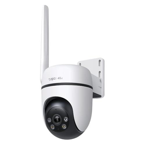 TP-Link Tapo 1080p Risoluzione 360 ° Motion Tracking Outdoor Pan/Tilt 4G LTE Telecamera | Rilevamento di attraversamento di persone, animali domestici, veicoli e linea|Visione notturna a colori