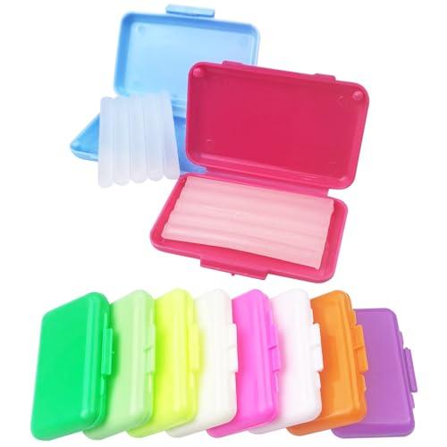 Newpop 10 Pezzi Cera Ortodontica, Cera per Apparecchio Ortodontico, Cera Apparecchio Denti Pretagliata, Cera Dentale per Alleviare le Irritazioni e il Dolore Cera