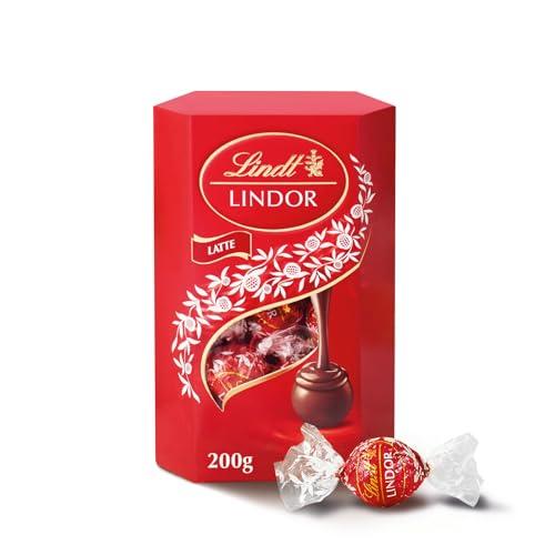 Lindt Lindor Praline di Cioccolato al Latte 16 Cioccolatini, Confezione 200g