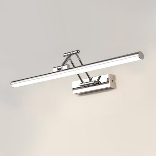 YHTlaeh LED Specchio Lampada 10W 720 Lumen per Bagno - Bianco Neutro 4000K IP44 Impermeabile No Flicker 230V (Cromo, 60CM)