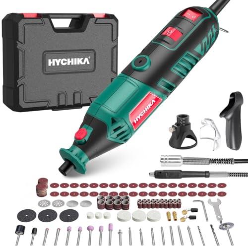 HYCHIKA 170W utensile rotante, kit di utensili rotanti a velocità variabile con albero flessibile, kit di accessori da 173 pezzi e multiutensile da 8000-35000 giri al minuto