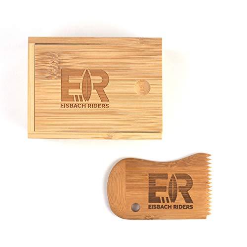 Eisbach Riders Bamboo Surf Wax Box con pettine – Scatola di cera di bambù (Wax Box + Comb)