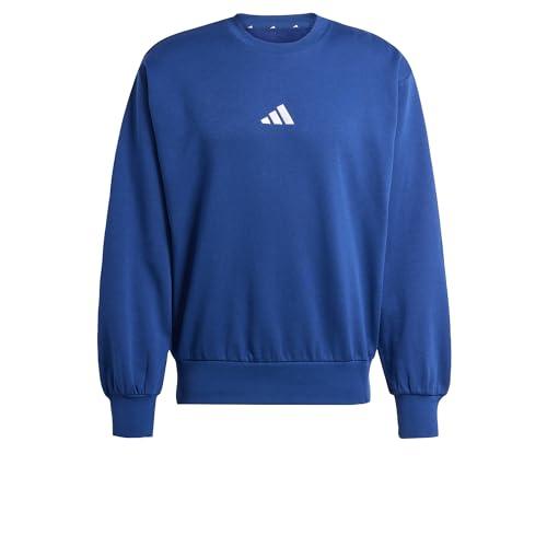 adidas Homme Essentials FEELCOZY Fleece Sweatshirt, Dark Blue/White, XL