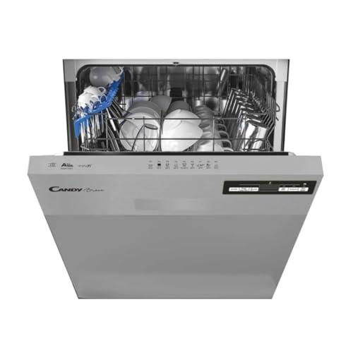 Candy Brava Lavastoviglie da incasso, Con Frontalino, 13 coperti, Classe E, 9 programmi, 46 dB, Connessa, Partenza Ritardata, AxLxP 81,8-89,8 x59,8x55 cm, Inox - CDSN 2D350PX