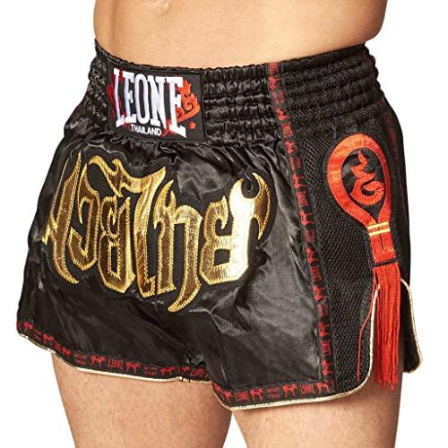 LEONE 1947, Bangkok Pantaloncino Kick-thai, Unisex – Adulto, Nero, L, AB754