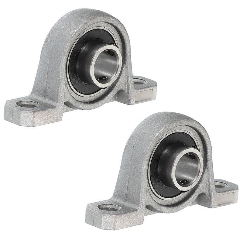 Confezione da 2 cuscinetti a sfera in lega di zinco, rotazione regolare e resistente, base in metallo resistente per fai da te, mobili e macchinari (misura 1)