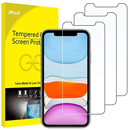 JETech Pellicola Protettiva per iPhone 11 / XR 6,1 Pollici in Vetro Temperato, Pacco da 3