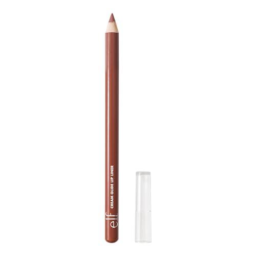 e.l.f. Cream Glide Lip Liner, modella e scolpisce le labbra, matita altamente pigmentata, finish semi-opaco, prodotto vegano e non testato sugli animali, Mauve Aside