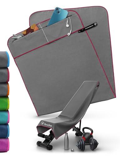 NirvanaShape ® Asciugamano Palestra | Asciugamano Microfibra con Clip Magnetica | Elegante e Funzionale | Telo Palestra Ultra-assorbente e Compatto |Perfetto come Asciugamano Sportivo