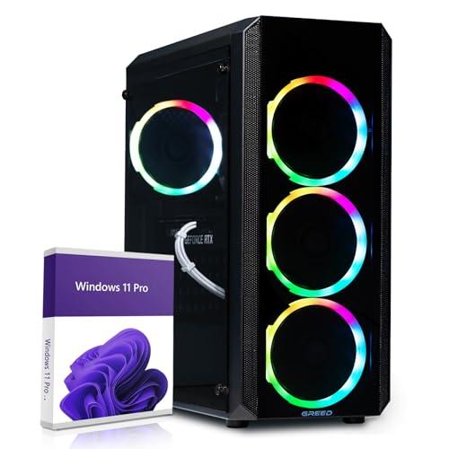 Greed® Mk2 4K High End Gaming PC Raytracing – Core i9 10900F - RTX 4060 – computer/desktop da 5,3 GHz – 32 GB DDR4 RAM – Disco da 1TB SSD – WLAN + W11 Pro