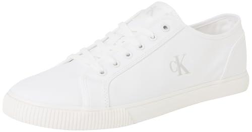 Calvin Klein Uomo Ess Vulc MG Canvas Ym0ym01209 Low Top, White Triple Bright White, 42 EU
