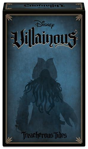 Ravensburger Disney Villainous - Gioco da tavolo strategico Treacherous Tides - Gioca nei panni di Davy Jones o Tamatoa - Stand-Alone o Espandi con altri giochi malvagi - Linea pluripremiata - Età 10+
