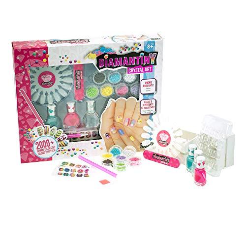 DIAMANTINY Nice Group Creative Art Diamond Painting Kit Completo-Nail Design Decorazione Unghie Bambina-3D, Multicolore, 90004