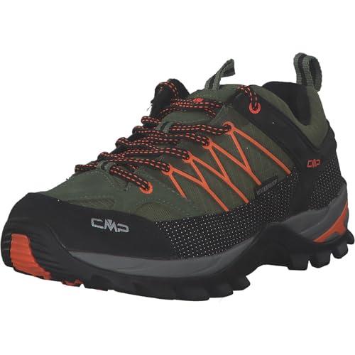 CMP Rigel Low Trekking Shoes Wp, Scarpe da trekking Uomo, Torba-Flash Orange, 43 EU