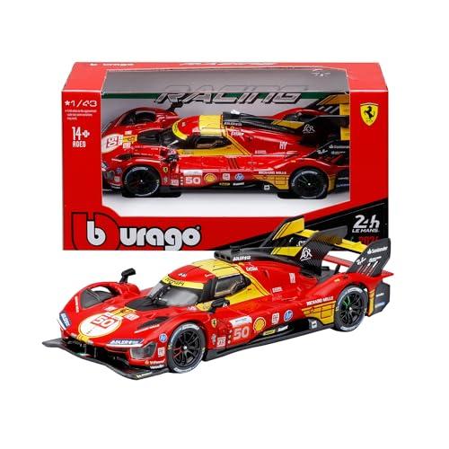 Bburago - Ferrari 499P Winner 2024#50, Auto in Diecast in Scala 1:43, Replica Dettagliata della Vincitrice della 24H di Le Mans, Licenza Ufficiale Ferrari, Età Consigliata 14+ Anni