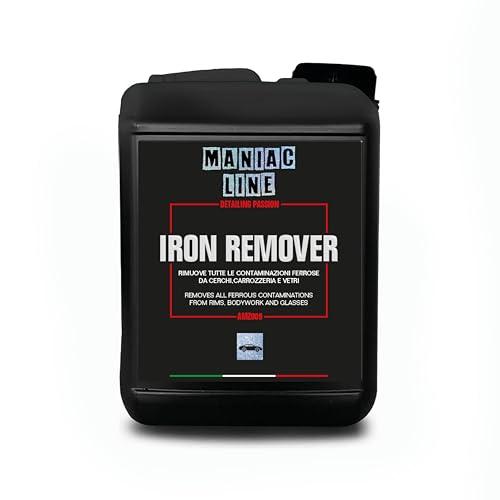 Ma-fra, Maniac Car Detailing Line, Formato 2L, Iron Remover Decontaminante Chimico 2in1 Concentrato, Pulisce e Decontamina, Rimuove Tutte Le Contaminazioni Ferrose da Cerchi, Carrozzeria e Vetri