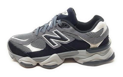 New Balance 9060 Sneakers Sportive U9060ERA GrigiomNero,Mesh e Pelle Scamosciata,Suola Ammortizzata,Design Chunky (Grigio Nero, Sistema Taglie Calzature EU, Adulto, Numero, Media, 42)