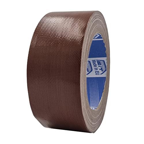 ACIT Nastro telato super 50 mm x 25 m, nastro telato rinforzato, Duct Tape, Nastro Telato Americano: Riparazioni, Fissaggio e Imballaggio ad alta tenuta (Marrone)