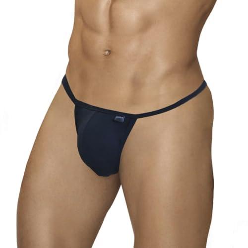 ARIUS Perizoma Uomo Cotone Traspirante - Intimo Uomo - Tanga Uomo Colore Nero Coppa Anatomica a U - Biancheria Intima Stile Moderno e Massimo Comfort (M)