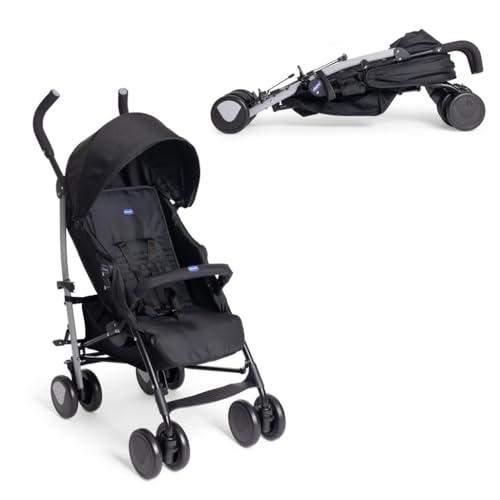 Chicco Echo Lite Passeggino Leggero da 0 Mesi a 22 kg, Schienale Reclinabile in 4 Posizioni, Seduta Spaziosa, Manicotto Paracolpi, Chiusura a Ombrello, Freni Gemellati e Ruote Anteriori Girevoli